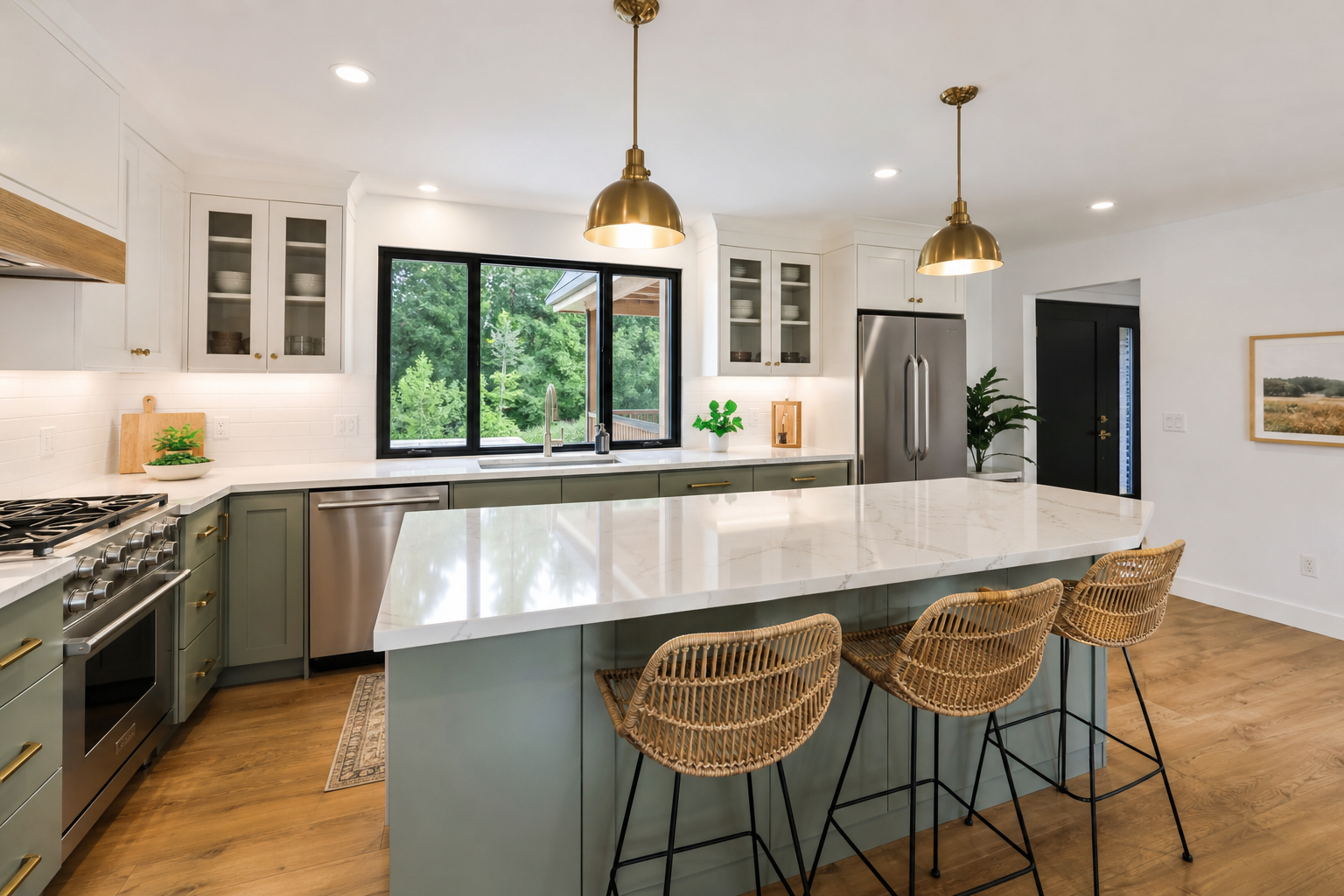 Modern kitchen renovation completed by Rioni Home Studio